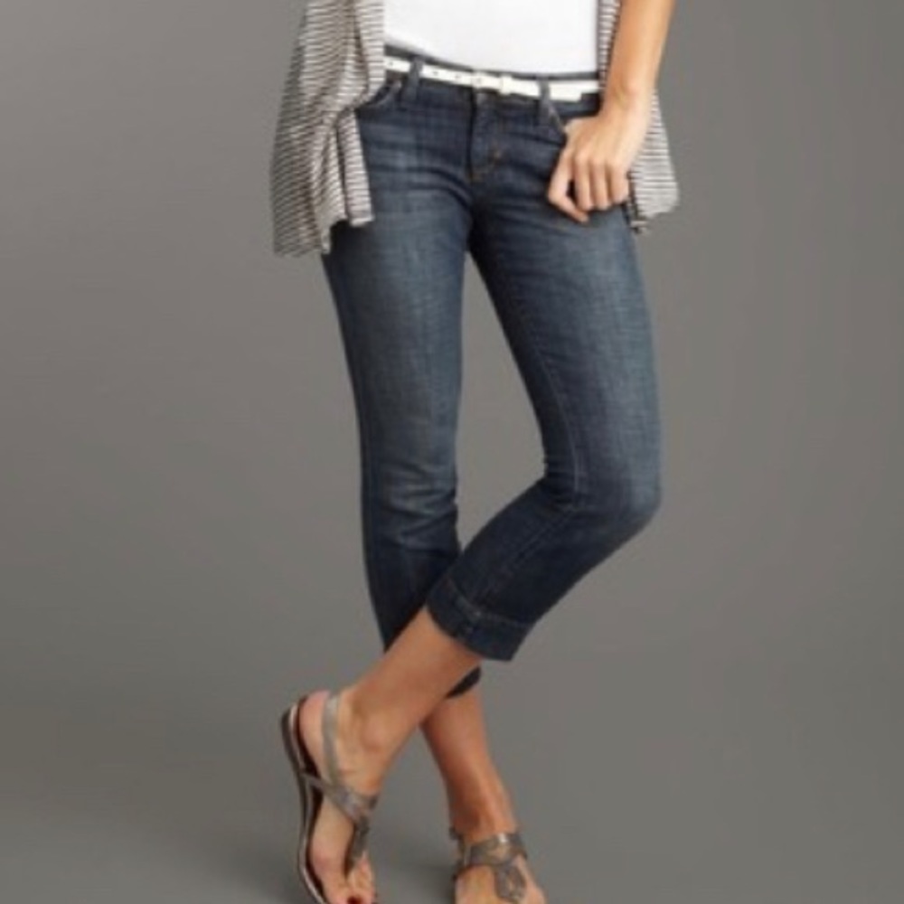 Joe's Jeans Dark Blue Cropped Jeans